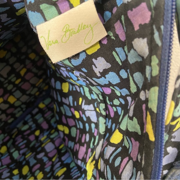 Vera Bradley Shoulder Bag Purse indigo Pop - Picture 8 of 9